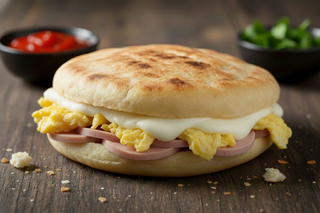 Chapati Omelette Salami Mozzarella Arbi