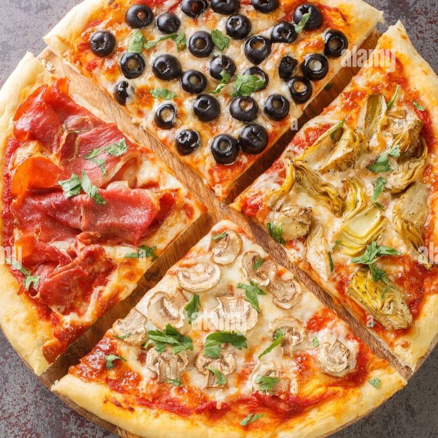 Pizza cuatro estaciones (28cm)