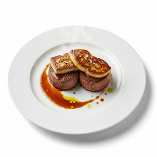 Duet din muschi de vita si foie gras