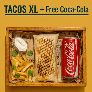 Tacos XL + Coca-Cola
