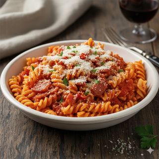 Fusilli avellinesi all'amatriciana