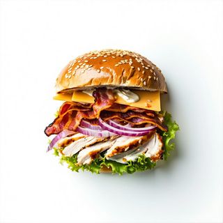 Pulled BBQ chicken  - combo regular