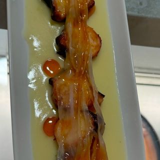 Pulpo Con Cremoso De Patata Y Panceta