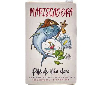 Paté de atún claro con pimientos de padrón