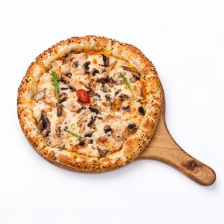 Pizza poulet champignons