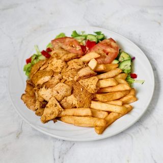 Duży Talerz Amerykański z Grillowanym Mięso