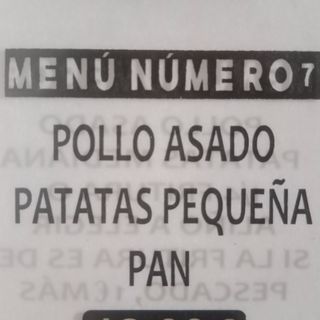 Menú N° 7