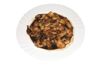 Задушени печурки със соев сос (300г)
