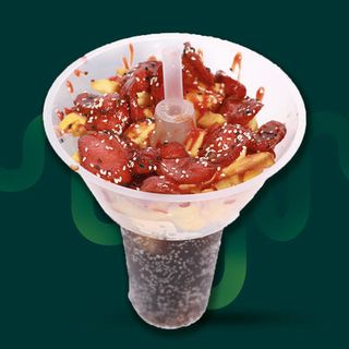 Азиатская закуска с напитком 