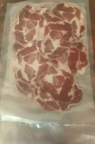 Capicollo secco di maiale a fette confezione 200 g