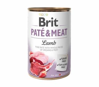 Brit Paté and Meat Dog k 400г з ягням