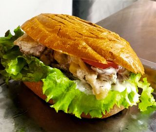 Чиабатта с ветчиной