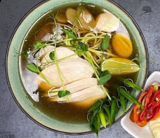 Азійський суп з куркою