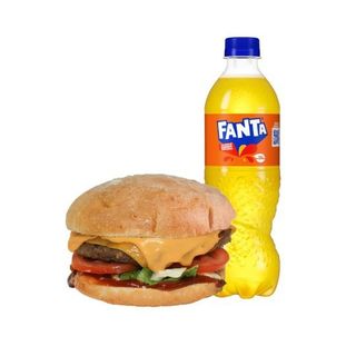 Combo Menù - Cheeseburger e Fanta Bottiglia 45cl