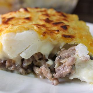 Coliflor Con Carne Y Bechamel