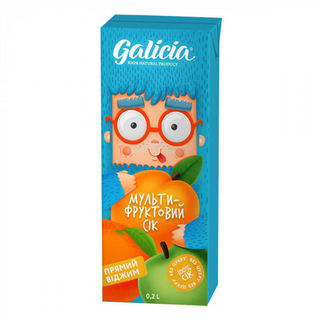 Сік Galicia Мультифруктовий 200мл