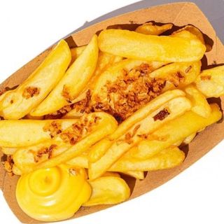 Картопляні діри з сирним соусом/155гр