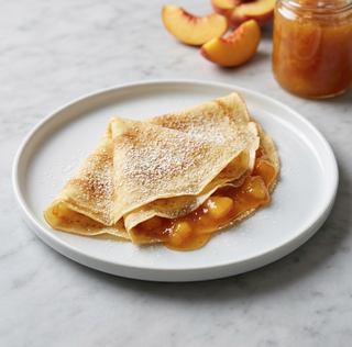 Crepes marmellata di pesca