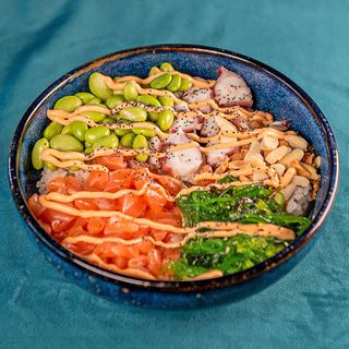 Poke - Polpo e salmone