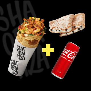 Shaormeanu de pui + Clatite + Coca Cola