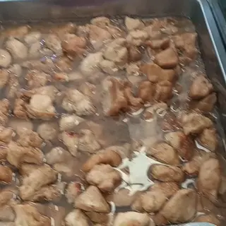 Pechuga al p.x y  con patatas fritas