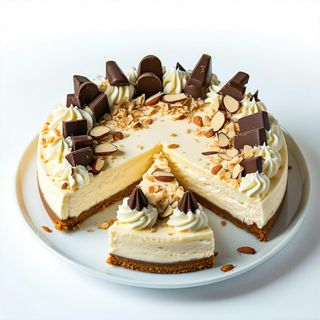 Cheesecake con cioccolato fondente, cioccolato bianco
