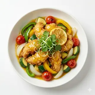 Pollo Con Salsa De Limón