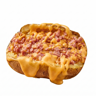 Patata con bacon y cheddar