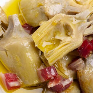 ALCACHOFAS CON JAMÓN
