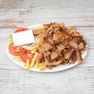 Plato Solo Ensalada Con Kebab Ternera