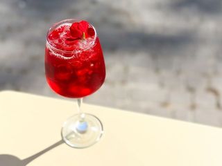 Гранатово- барбарисовий Gin fiz