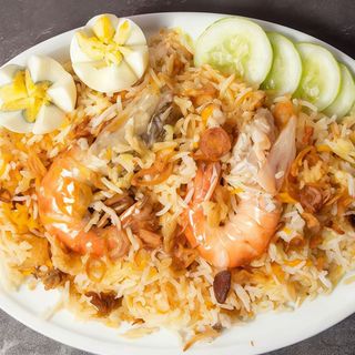 Gamberi biryani