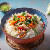 ბრინჯი ქათმის ხორცით 