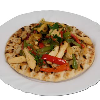 Пилешки друсан кебап върху пърленка (400г)