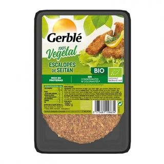 Escalopes de Seitán Rebozado en Filetes Gerblé Bio 180 Gr.