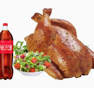 Pollo Asado Entero Con Ensalada Y Refresco