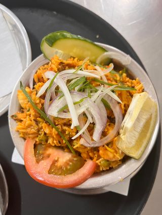 78.Prawns kahmiri biryani