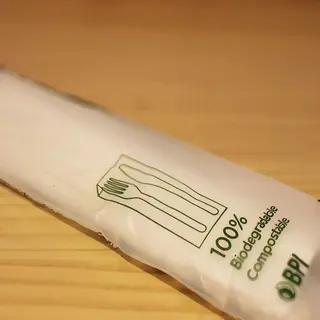 Set Eco De Cubiertos Y Servilleta Enfundado