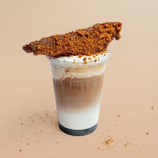 Lotus Caramel Croissant Latte 