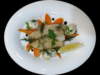 Філе телапії запечене з овочами