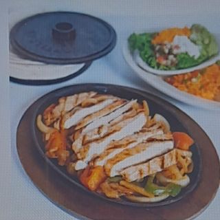 Parrilla mexicana de fajitas de pollo