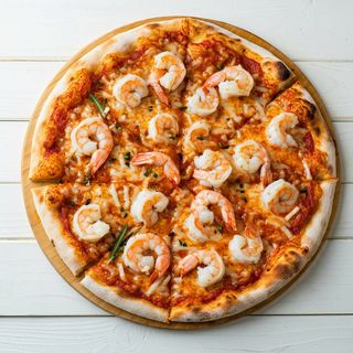 Pizza De Gambas 28 Cm.