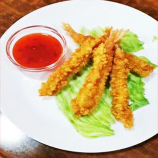 115B-Langostinos Tempura Con Salsa Sweet Chili 