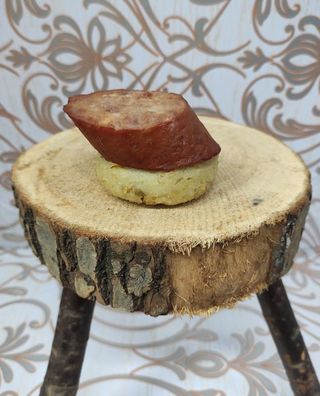 Salchichon Cervecero + Arepa