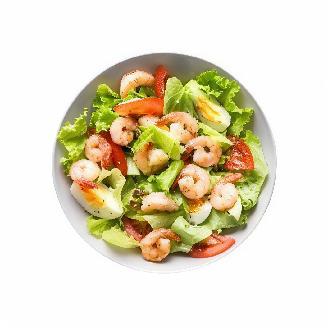 Ensalada con gambas