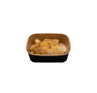 Sovraccoscia di pollo cotto a bassa temperatura con patata