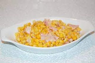 Mais, prosciutto, formaggio