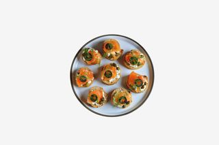 Bruschete cu somon afumat