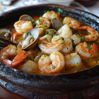 Cazuela de mariscos