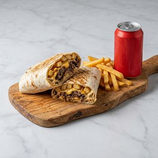 Tacos menù una scelta pollo, kebab,pesce